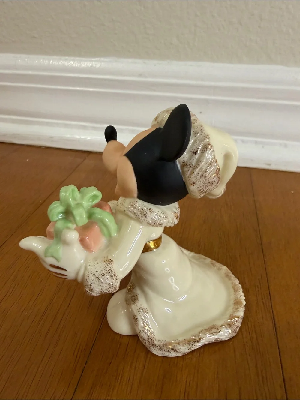 Lenox Disney Christmas with Mickey Figurine 24K Gold w/ Original Box & COA